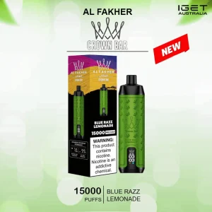 alfakher crown bar blue razz lemonade 160000 puffs 1.webp
