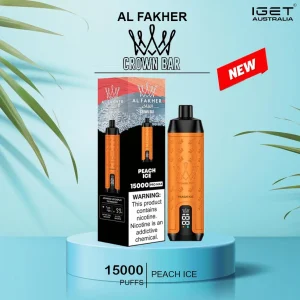 alfakher crown bar peach ice 160000 puffs 1.webp