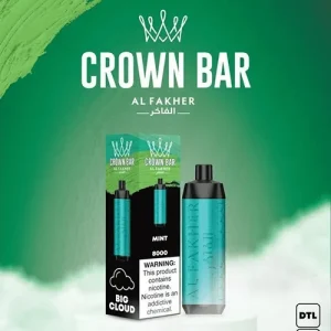crown bar alfakher simply mint 8000 puffs.webp
