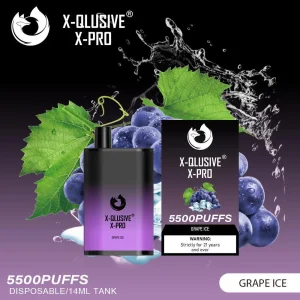 x qlusive x pro grape – 5500 puffs.webp