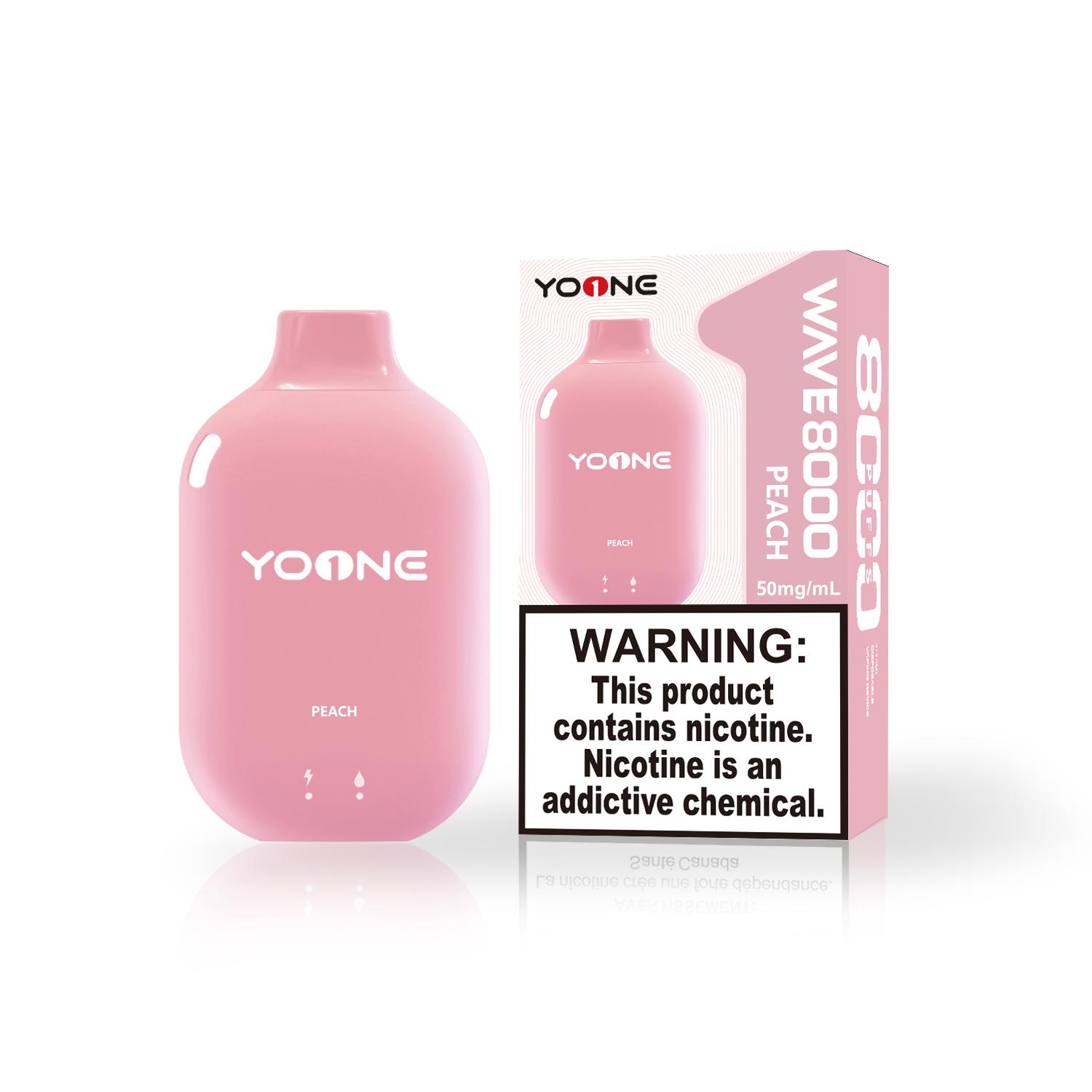 yoone wave 9000 puffs vape peach the vape bar www.thevapebar.com .au 1.jpg