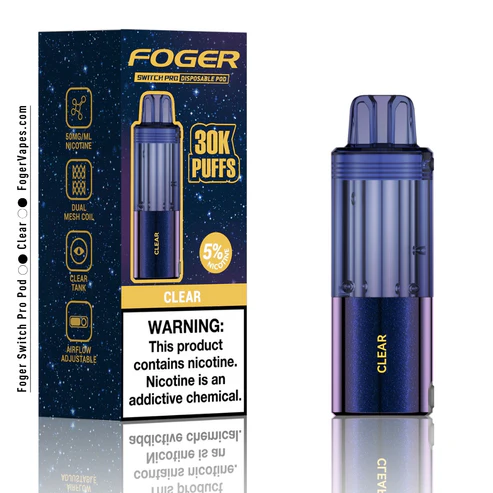 clear switch pro 30k puffs disposable pod box.webp