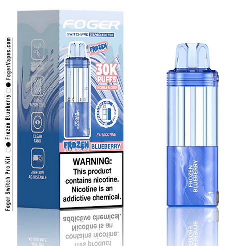 frozen blueberry foger switch pro 30k puffs disposable pod box.webp