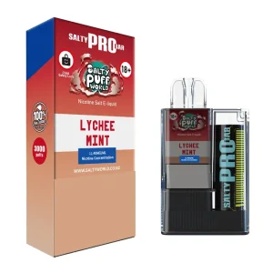 lychee mint salty pro bar disposable vape 1.webp