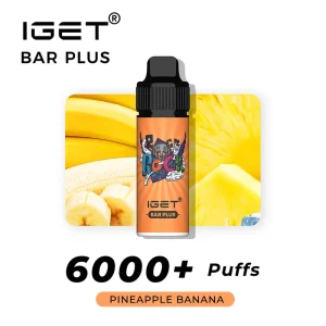 pineapple banana iget bar plus 6000 plus.webp
