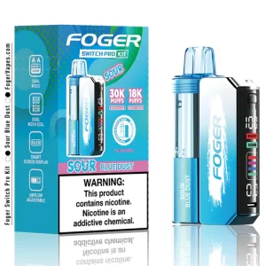 sour blue dust switch pro 30k puffs disposable kit box.webp