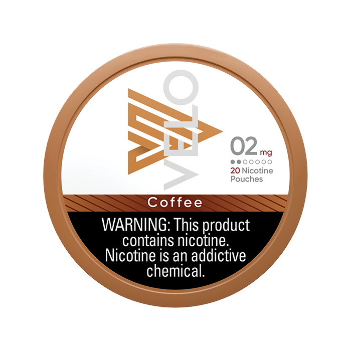 velo pouches 2mg coffee front withwarning.webp
