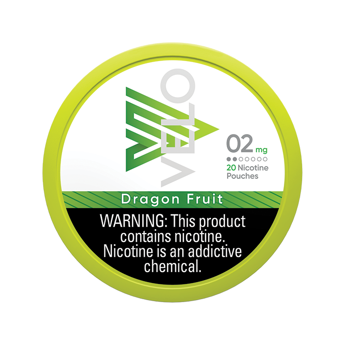 velo pouches 2mg dragonfruit front withwarning.webp