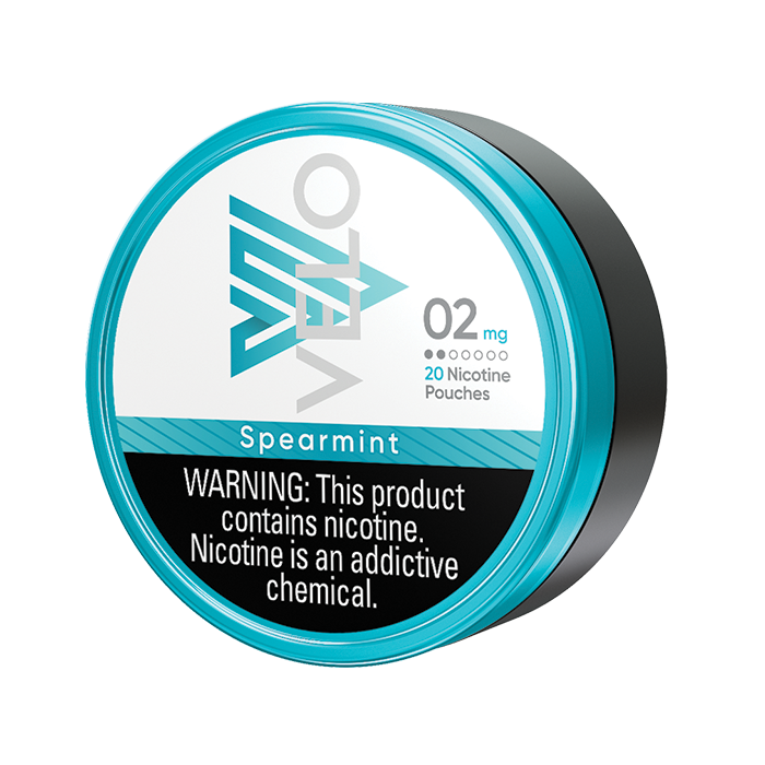 velo pouches 2mg spearmint leftalt withwarning 1.webp