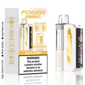 white gummy switch pro 30k puffs disposable kit box.webp